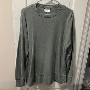 Oversized Lightweight Green Crew Neck
